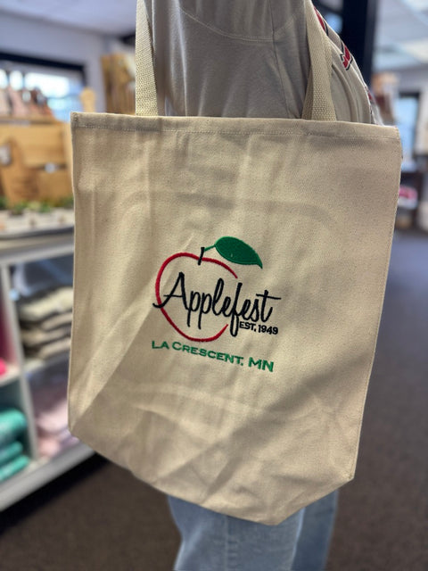 Embroidered Canvas Tote - Applefest