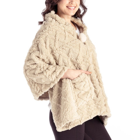 The Coziest Blanket Wrap By Hello Mello (Tan)