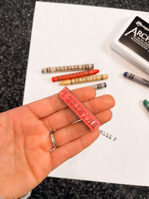 Custom Name Crayon Stamp