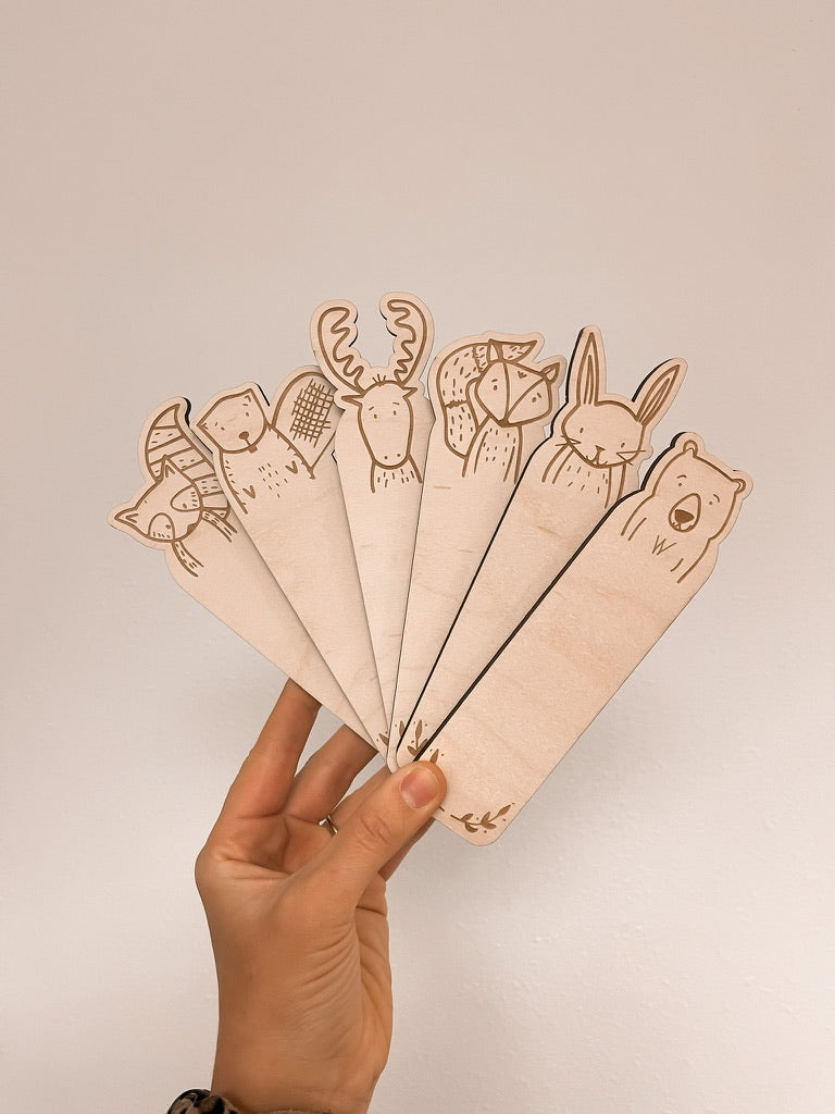 Qty 1 - Durable Corner Paper Bookmarks - Animals - Panda, Bunny, Cat, Dog