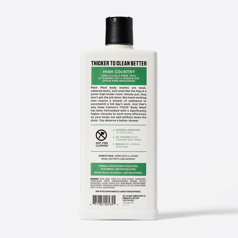 Thick Body Wash High Country 18oz