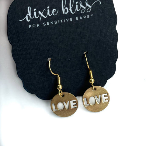 L-O-V-E Dangle Earrings