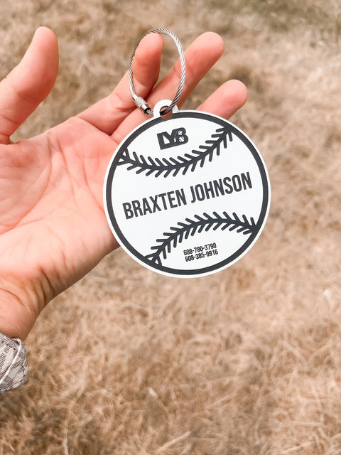 Baseball / Softball Bag Tag