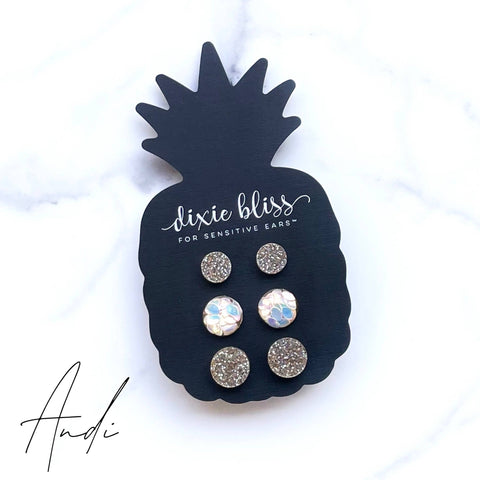 Andi 3-pack Stud Earrings