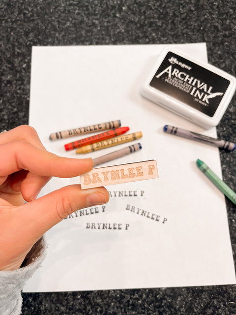 Custom Name Crayon Stamp