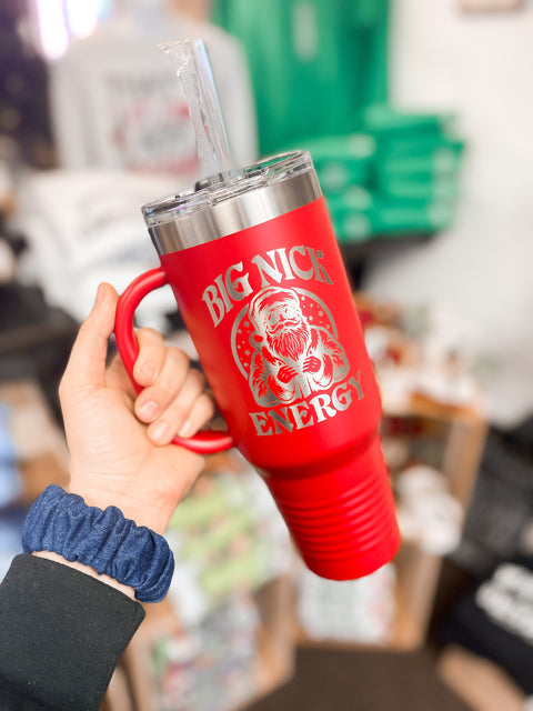 Big Nick Energy 40 oz Handled Tumbler
