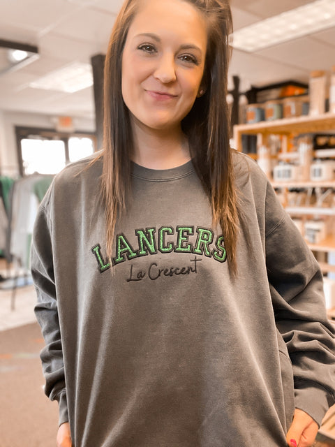 School Spirit Glitter Applique Crewneck