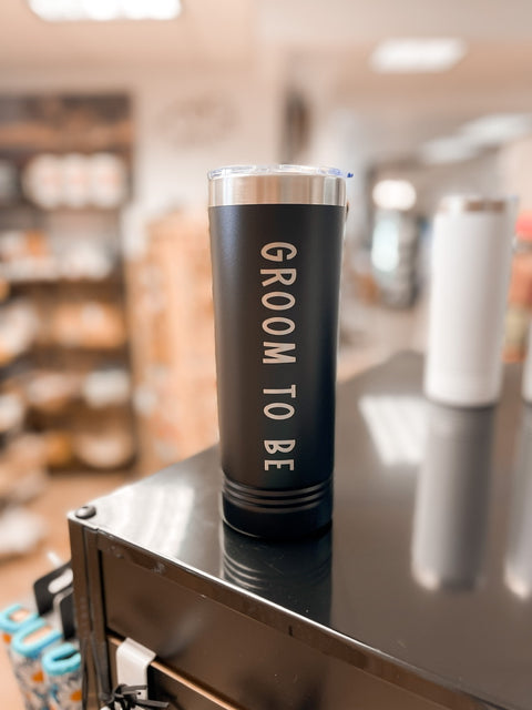 Groom To Be Skinny Tumbler