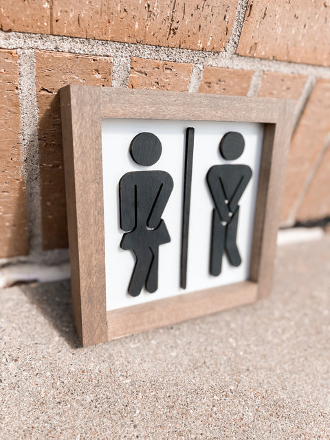 Potty Dance Framed Sign