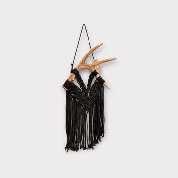 Deer Antler Macrame Wall Hanging