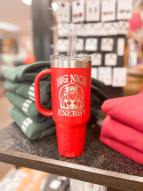 Big Nick Energy 40 oz Handled Tumbler