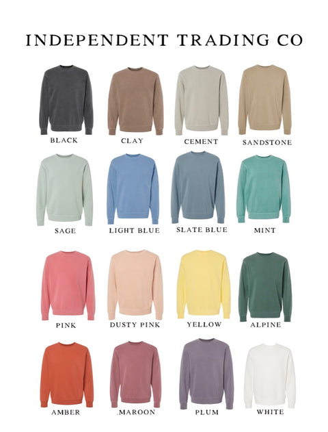 School Spirit Glitter Applique Crewneck