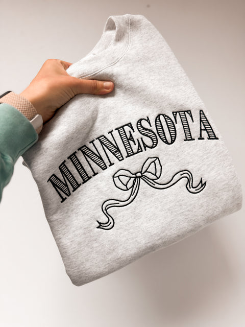 Embroidered - Minnesota Bow