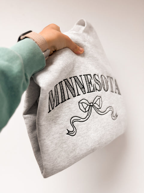 Embroidered - Minnesota Bow