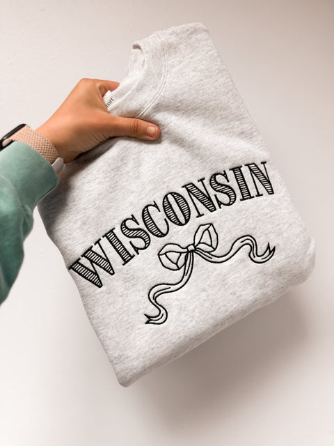 Embroidered - Wisconsin Bow