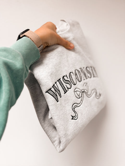 Embroidered - Wisconsin Bow