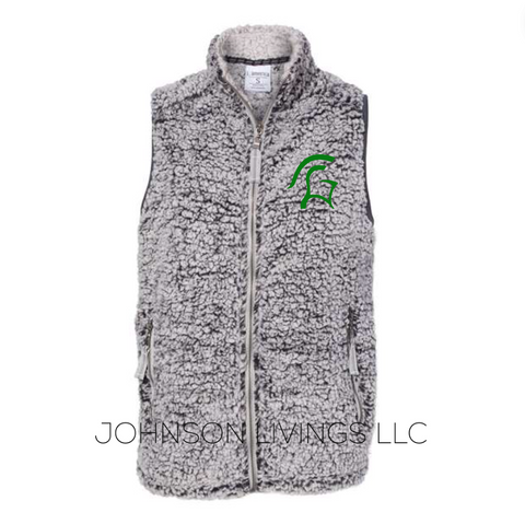 Embroidered Lancer Sherpa Vest