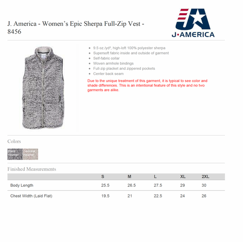 Embroidered Lancer Sherpa Vest