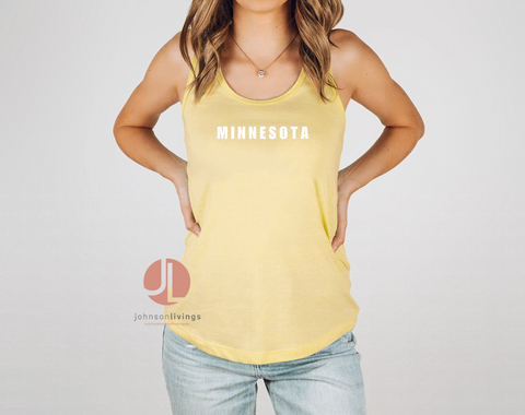 Minnesota Banana Yellow Tank Top