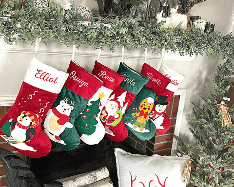 Velvet Christmas Stockings
