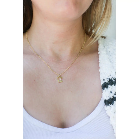 State Shaped Necklaces