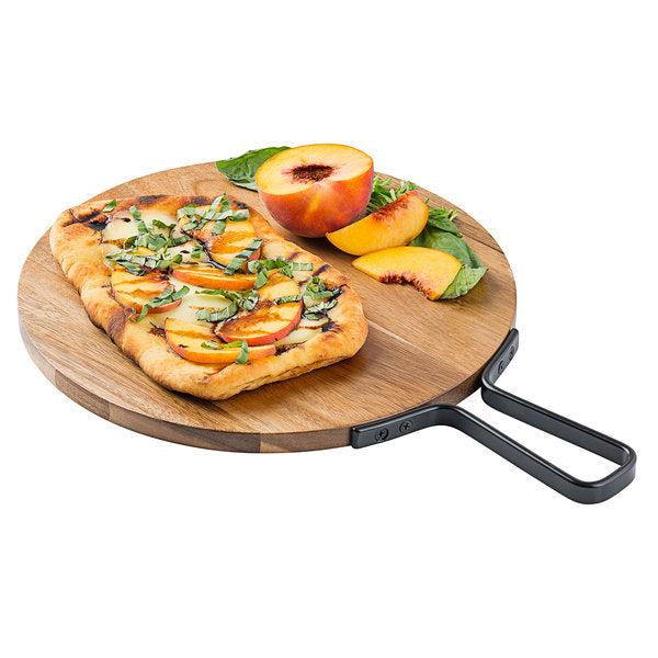Custom Round Acacia Board with Handle