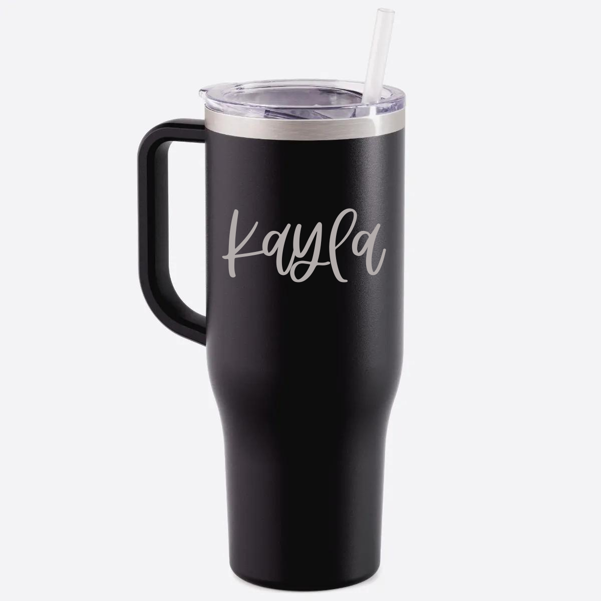 40 oz Charger Tumbler - White – Johnson Livings LLC