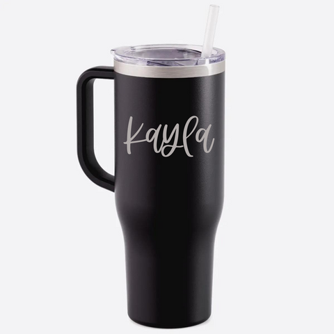 40 oz Charger Tumbler - Matte Black