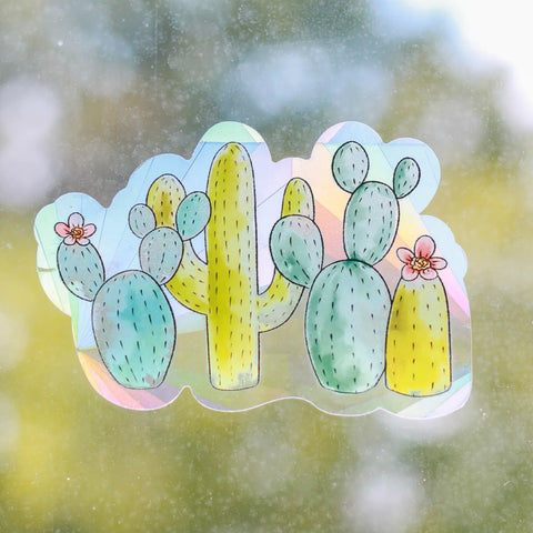 Cactus Club Suncatcher Window Decal