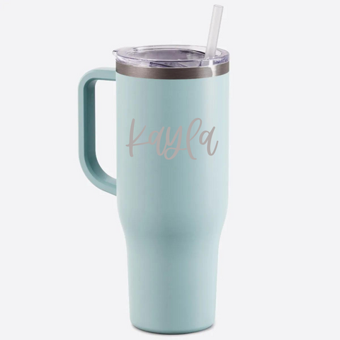 40 oz Charger Tumbler - Matte Seaglass