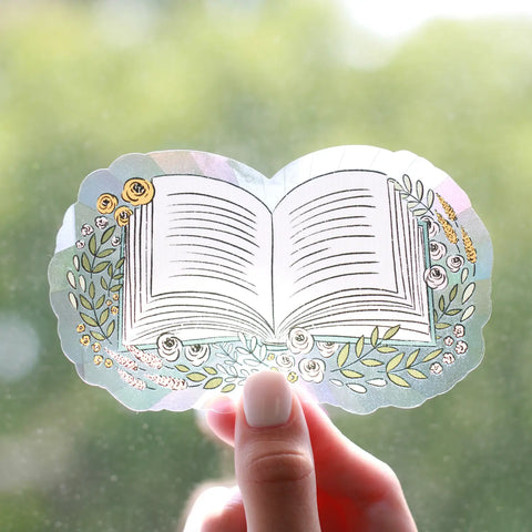 Floral Book Sun Catcher