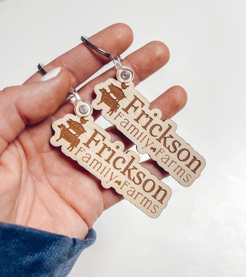 Custom Logo Engraved Keychain