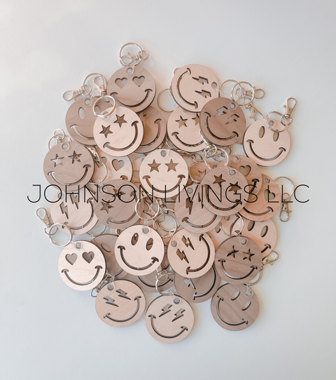 Happy Face Keychains