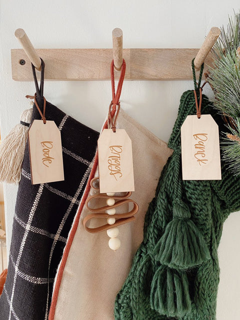 Christmas Stocking Name Tag | Engraved Name Tag