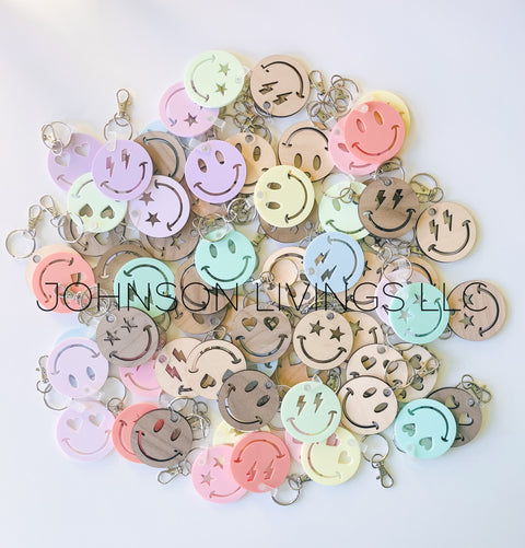 Happy Face Keychains
