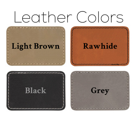 Custom Name Leather Patch Beanie