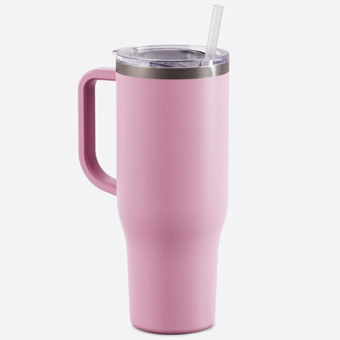 40 oz Charger Tumbler - Light Pink