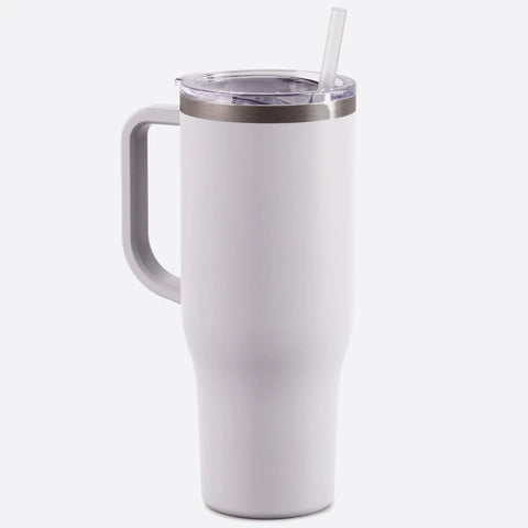40 oz Charger Tumbler - White