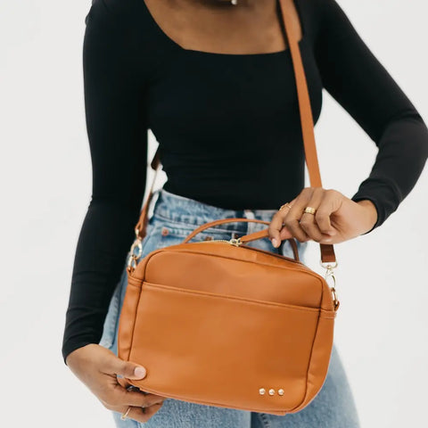 Harriet Handle Crossbody & Shoulder Bag (brown)