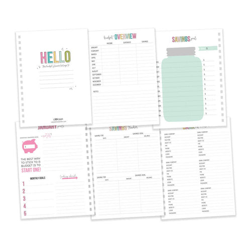 Budget 12 Month Spiral Planner