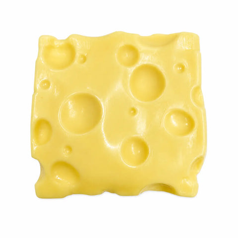 3" Vaseline-Filled Cheese Cube Squishy