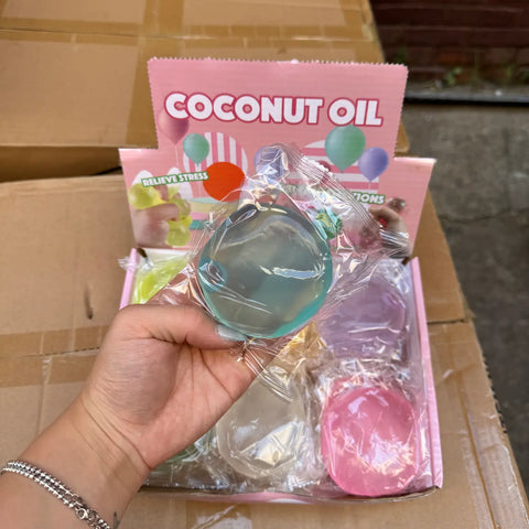 Coconut Oil Vaseline Colorful Round Ball Toy - Assorted Colors