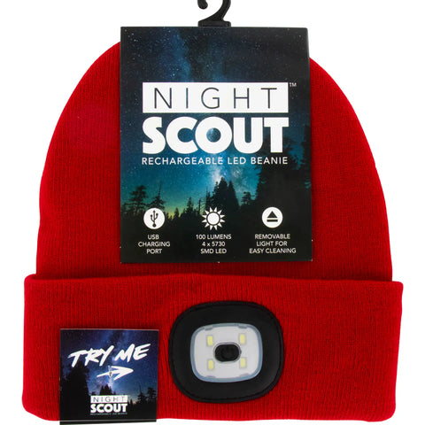 Rechargeable LED Beanie (red)