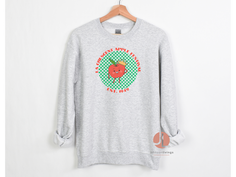 Checkered King La Crescent Apple Festival Crewneck