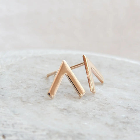 Chevron Stud Earrings