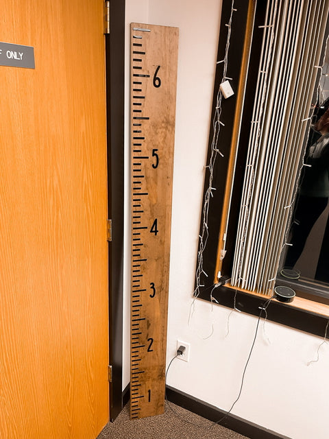 Wood and Acrylic Growth Chart