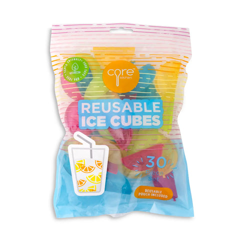 30pc Reusable Ice Cubes - Citrus