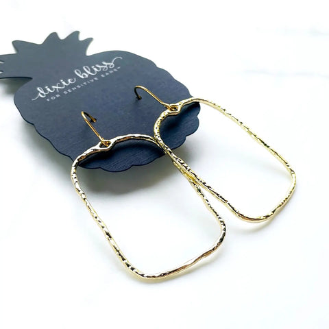 Rise and Shine in Gold Dangle Earrings