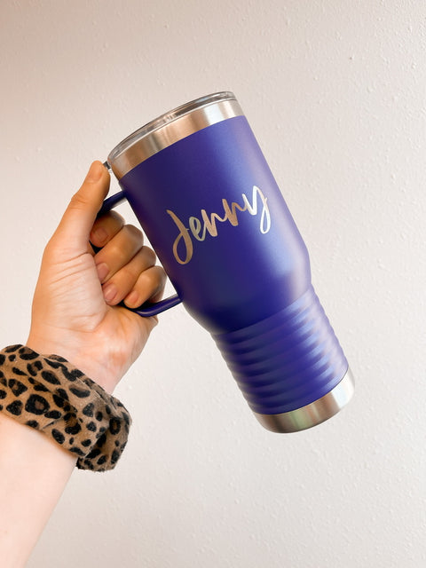 Personalized Name 20 Ounce Travel Tumbler