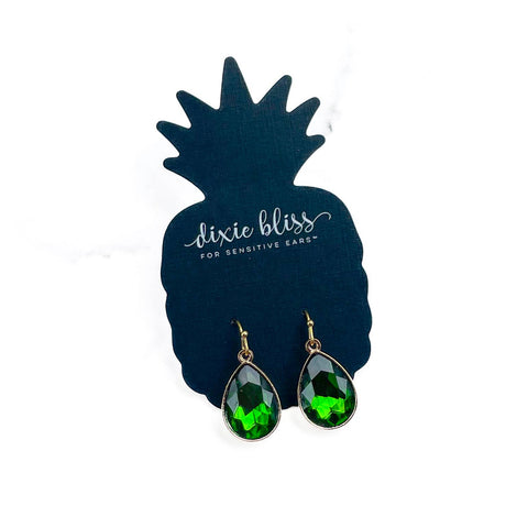 Emerald Drops Earrings